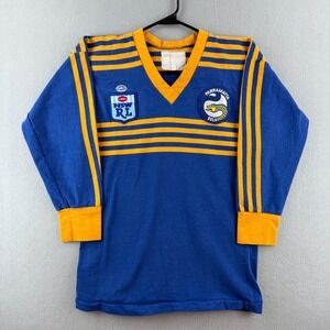 Vintage Parramatta Eels Rugby League Jersey Mens 42 (Fits 40) Long Sleeve RL